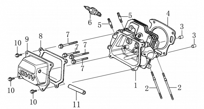 2 ГОЛОВКА БЛОКА ВИБРОПЛИТА CHAMPION PC6337F