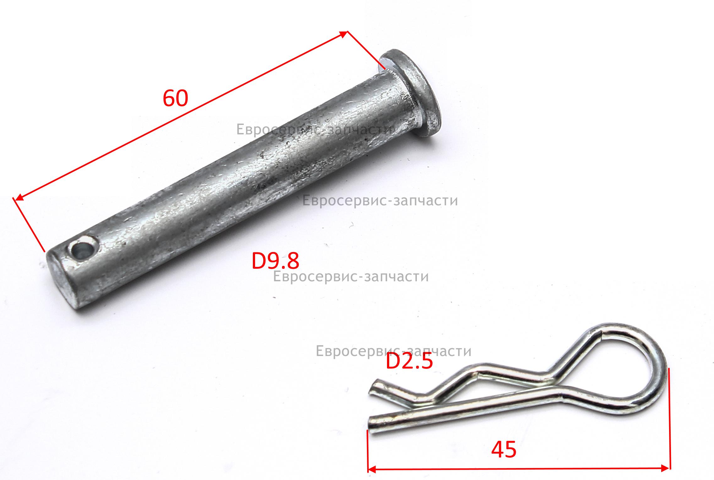 Палец 10х60, сошника. КБ 700